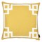 Homeroots Yellow & White Geometric Decorative Throw Pillow Cover 18 x 18 in. 355339 - alternate 1